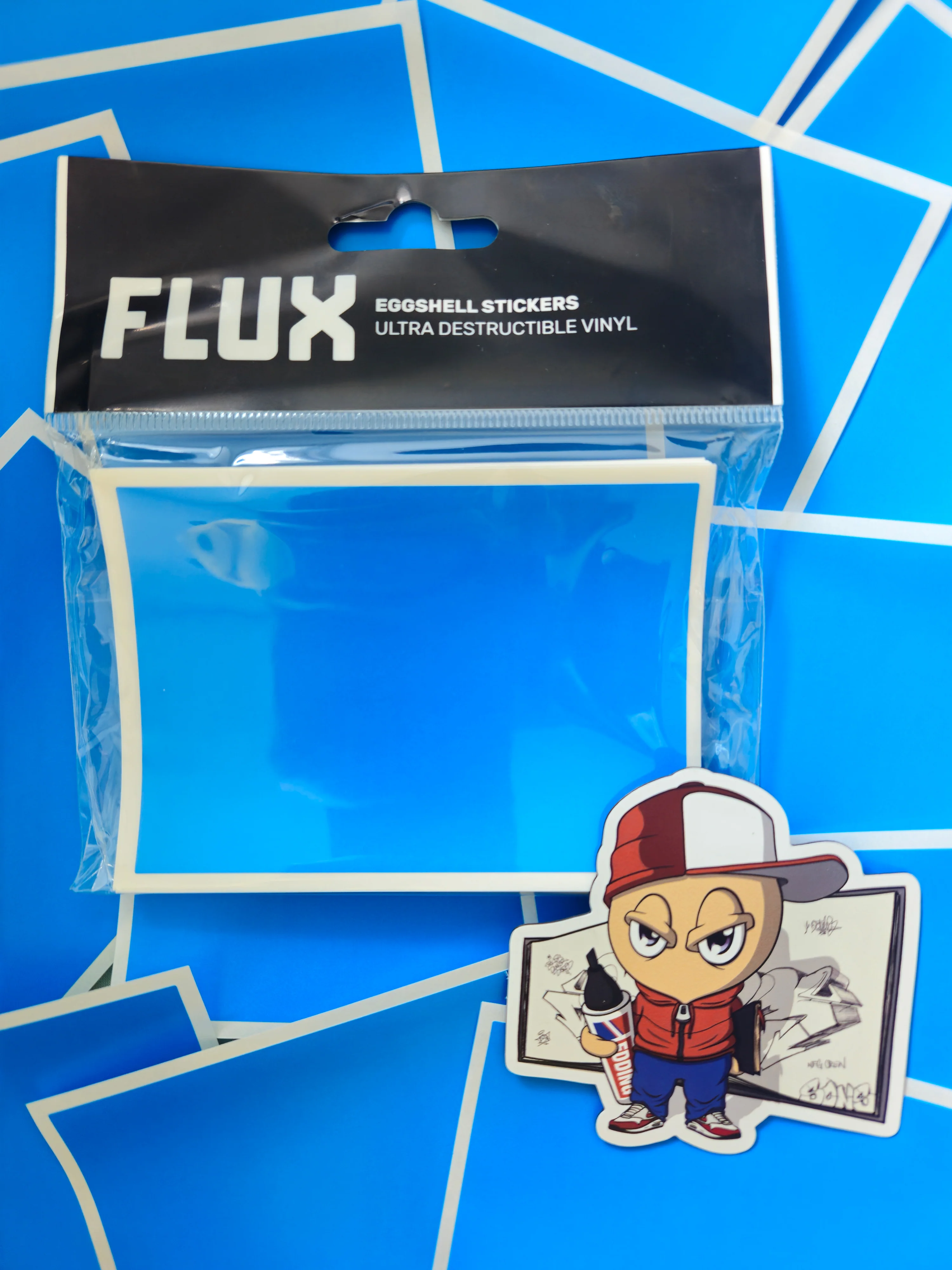 FLUX Eggshell Stickers 50 pcs Cyan - Image 4