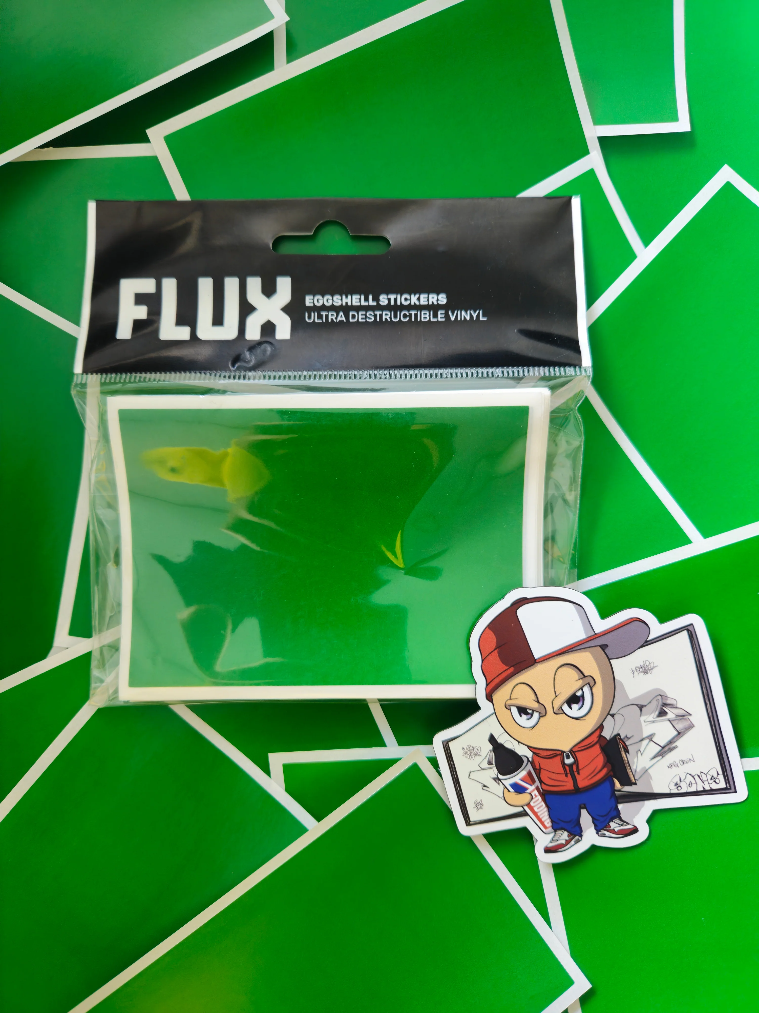 FLUX Eggshell Stickers 50 pcs Green - Image 4