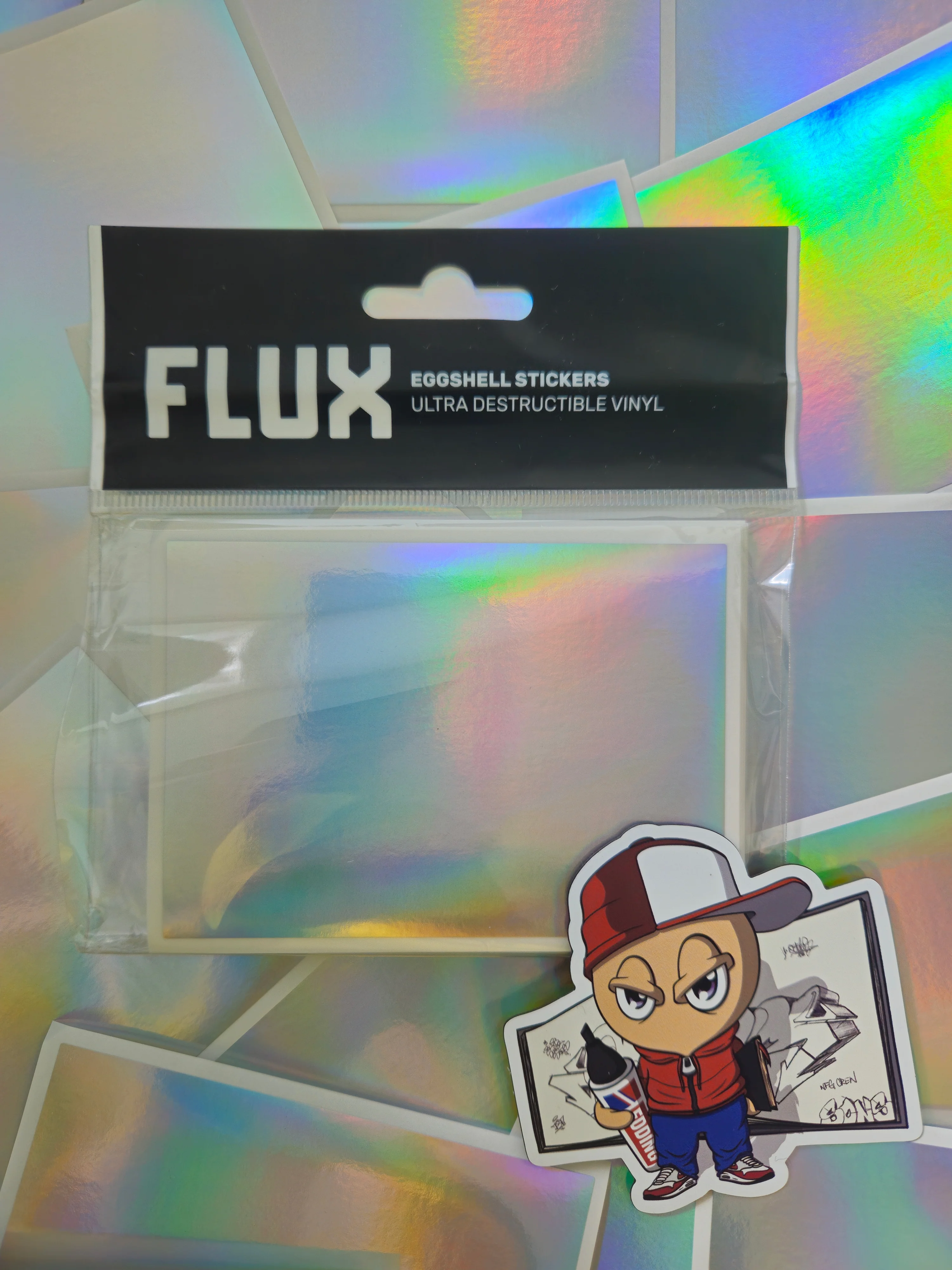 FLUX Eggshell Stickers 50 pcs Hologram - Image 5
