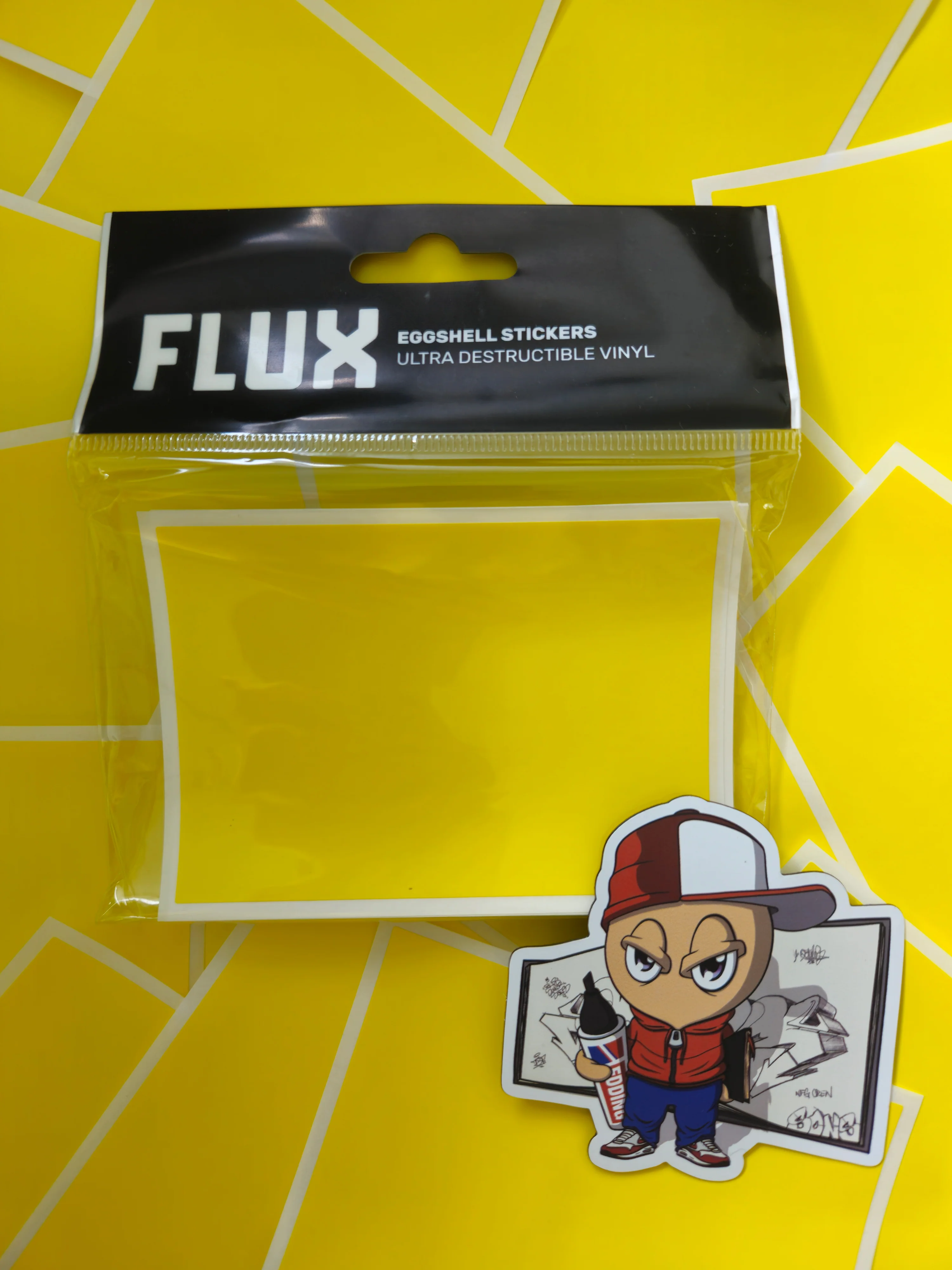 FLUX Eggshell Stickers 50 pcs Yellow - Image 4