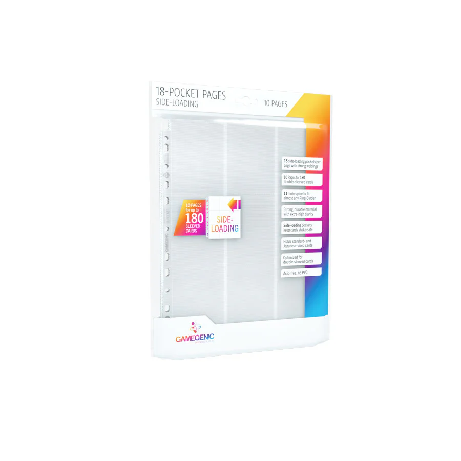 Gamegenic Sideloading 18-Pocket Pages 10 pcs Pack - Image 8
