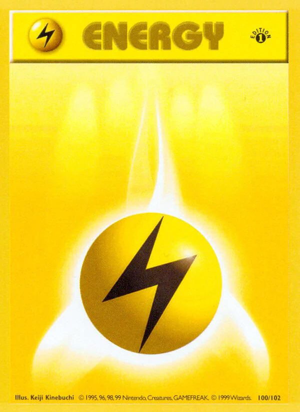 Base Set 100 Lightning Energy
