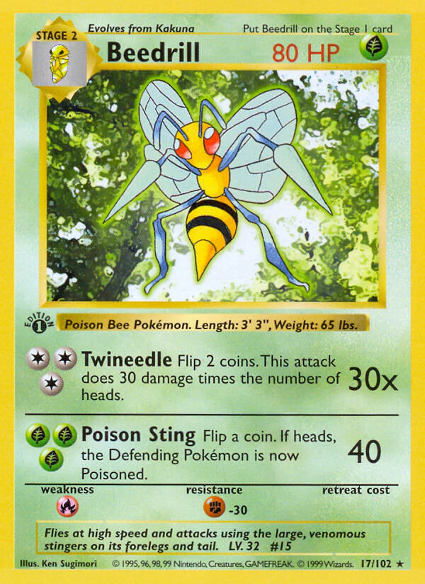 Base Set 017 Beedrill