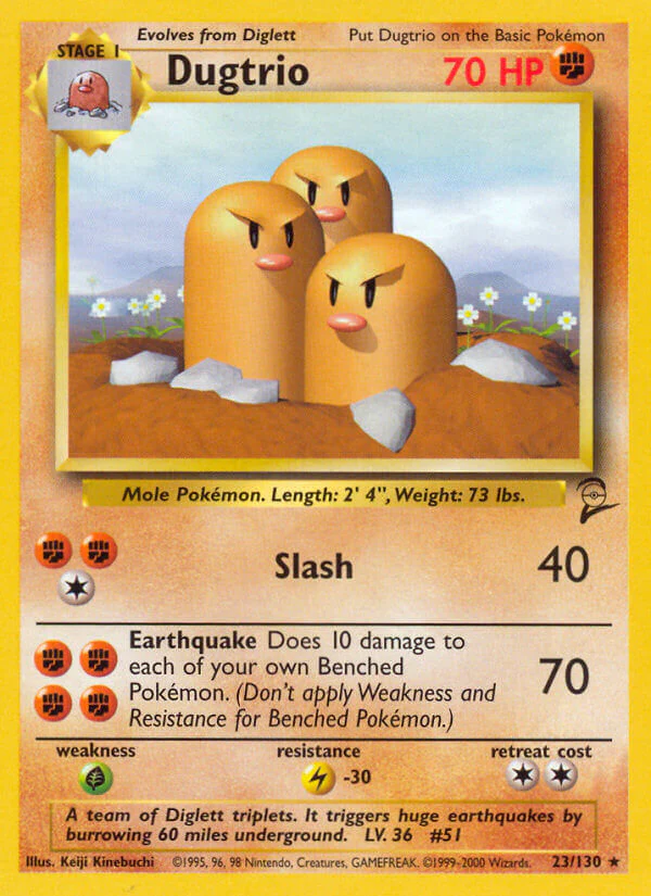 Base Set 2 023 Dugtrio