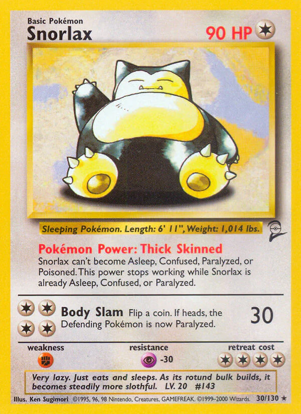 Base Set 2 030 Snorlax