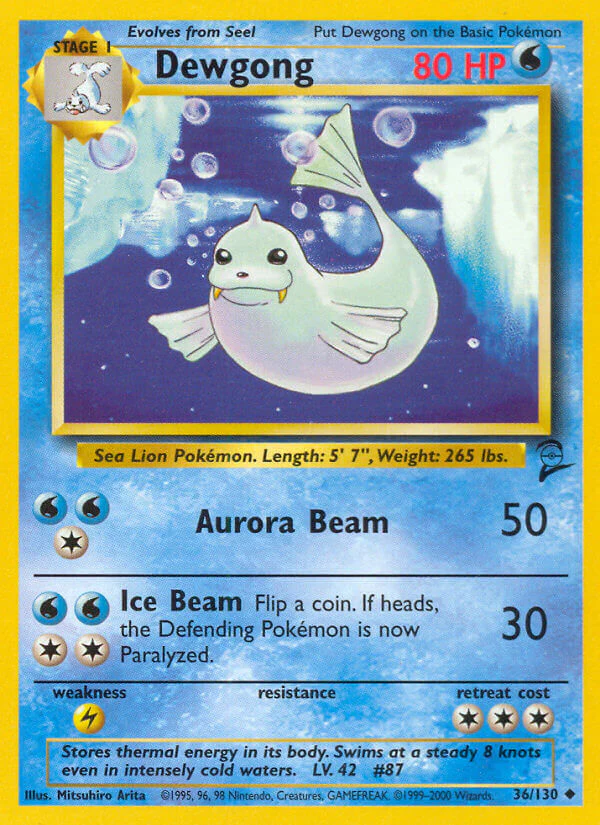Base Set 2 036 Dewgong