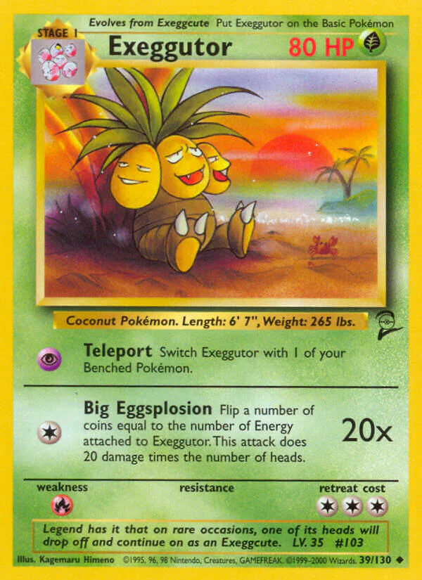Base Set 2 039 Exeggutor