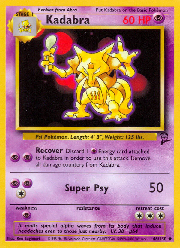Base Set 2 046 Kadabra