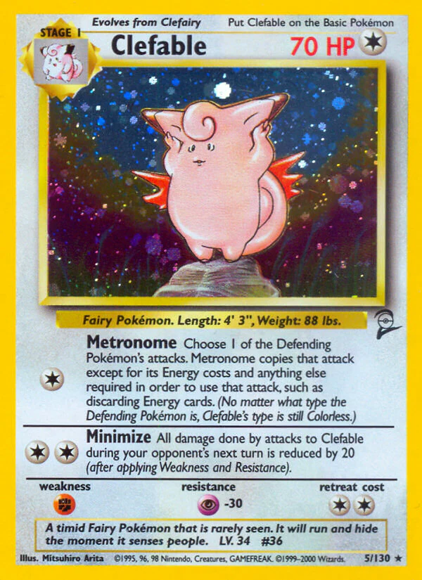 Base Set 2 005 Clefable
