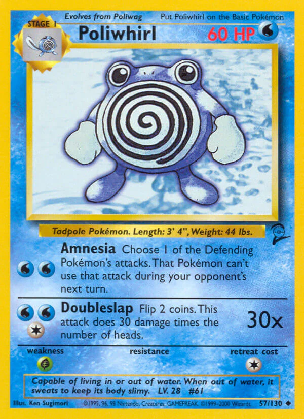Base Set 2 057 Poliwhirl