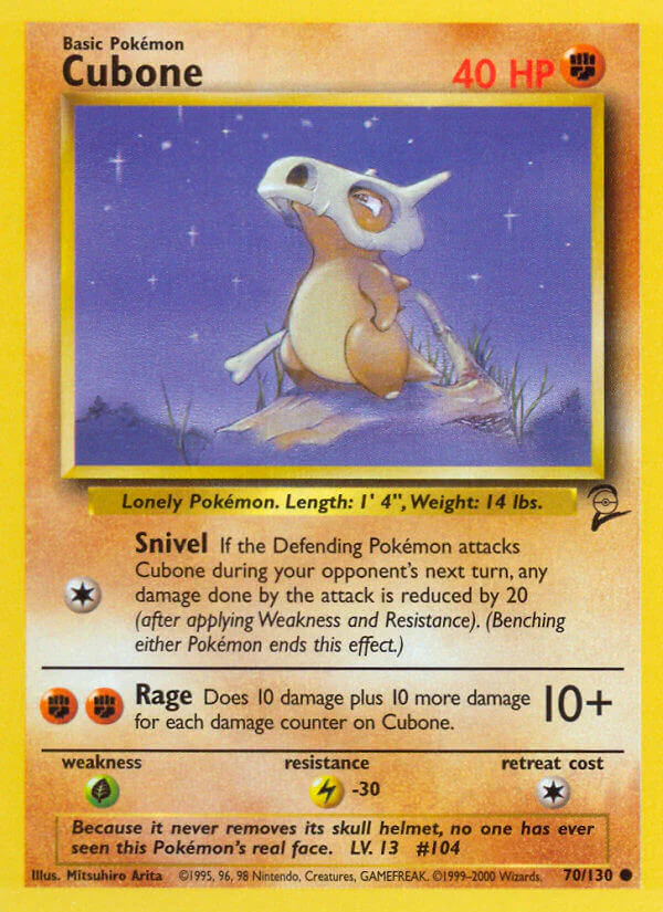 Base Set 2 070 Cubone
