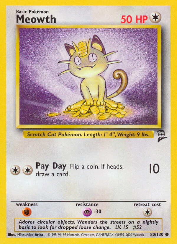 Base Set 2 080 Meowth