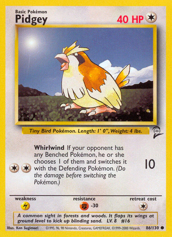 Base Set 2 086 Pidgey