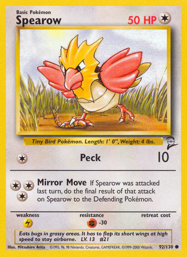 Base Set 2 092 Spearow