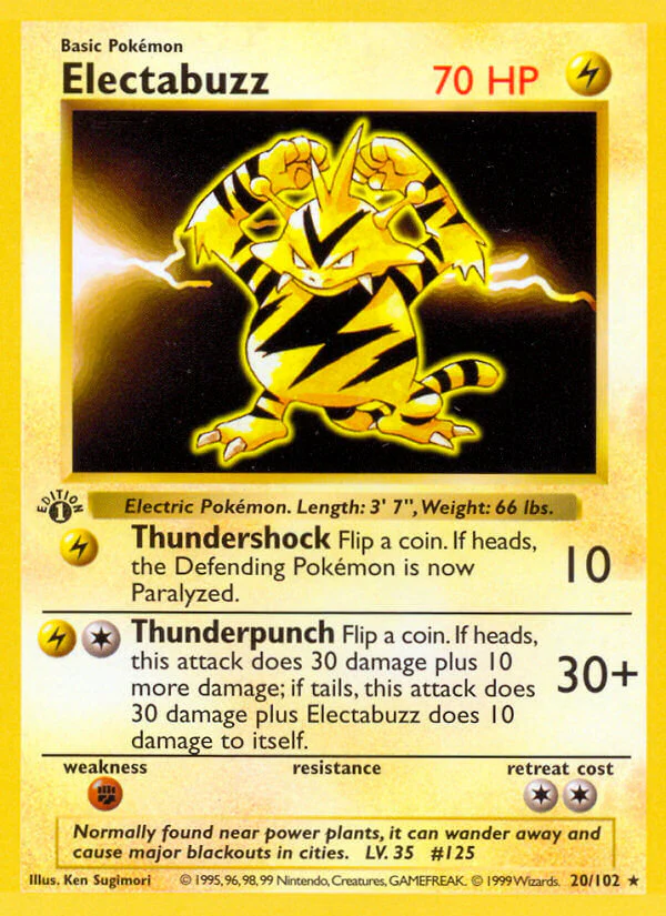 Base Set 020 Electabuzz