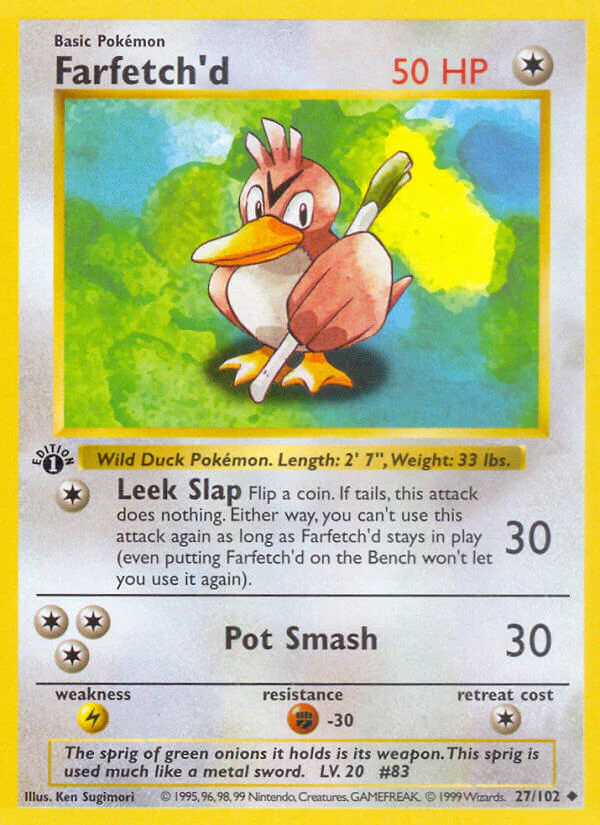 Base Set 027 Farfetch'd