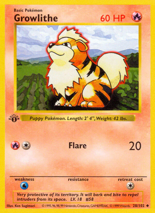 Base Set 028 Growlithe