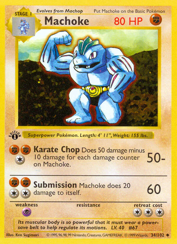 Base Set 034 Machoke