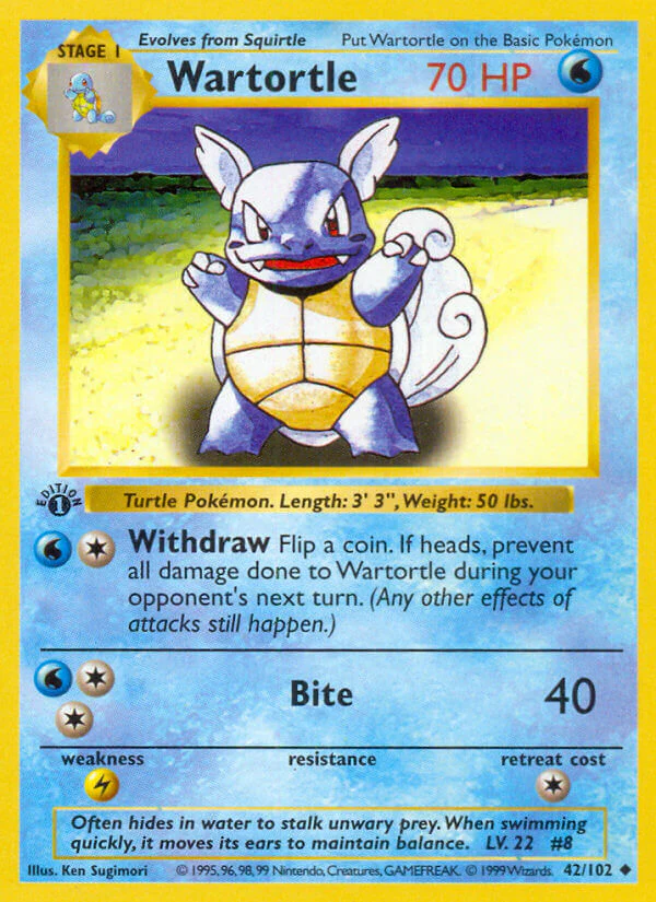 Base Set 042 Wartortle