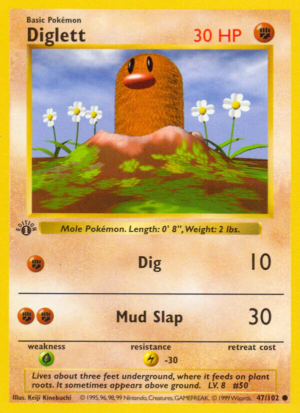 Base Set 047 Diglett