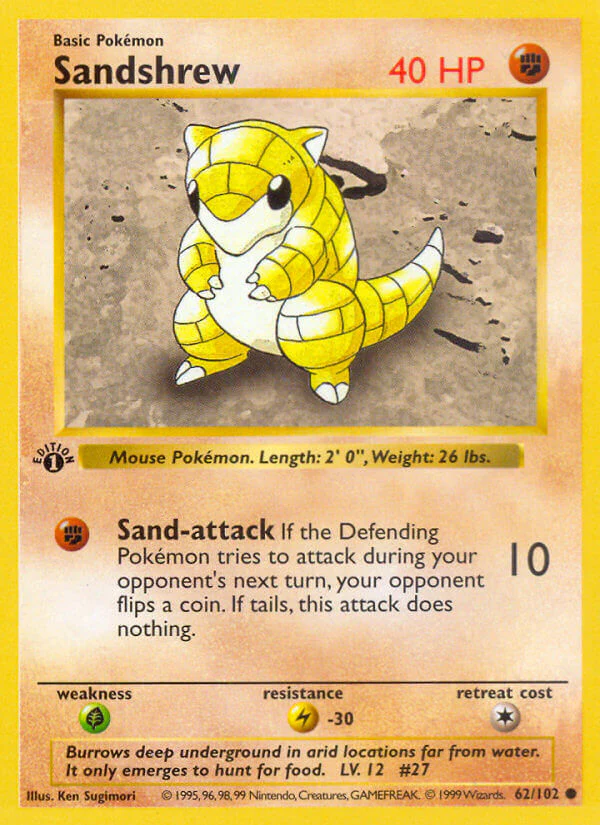 Base Set 062 Sandshrew