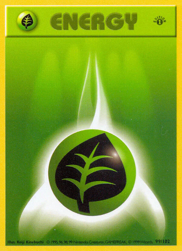 Base Set 099 Grass Energy