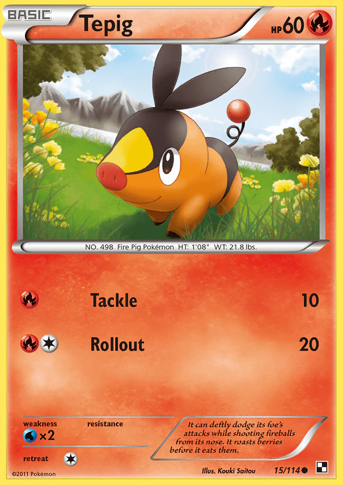Black and White 015 Tepig