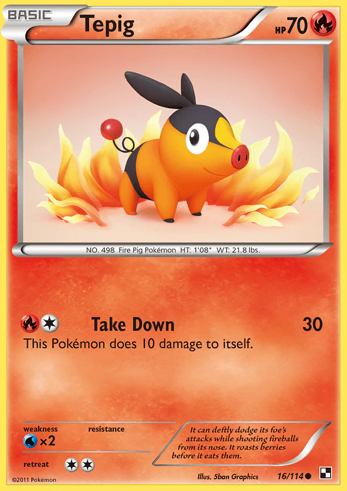 Black and White 016 Tepig