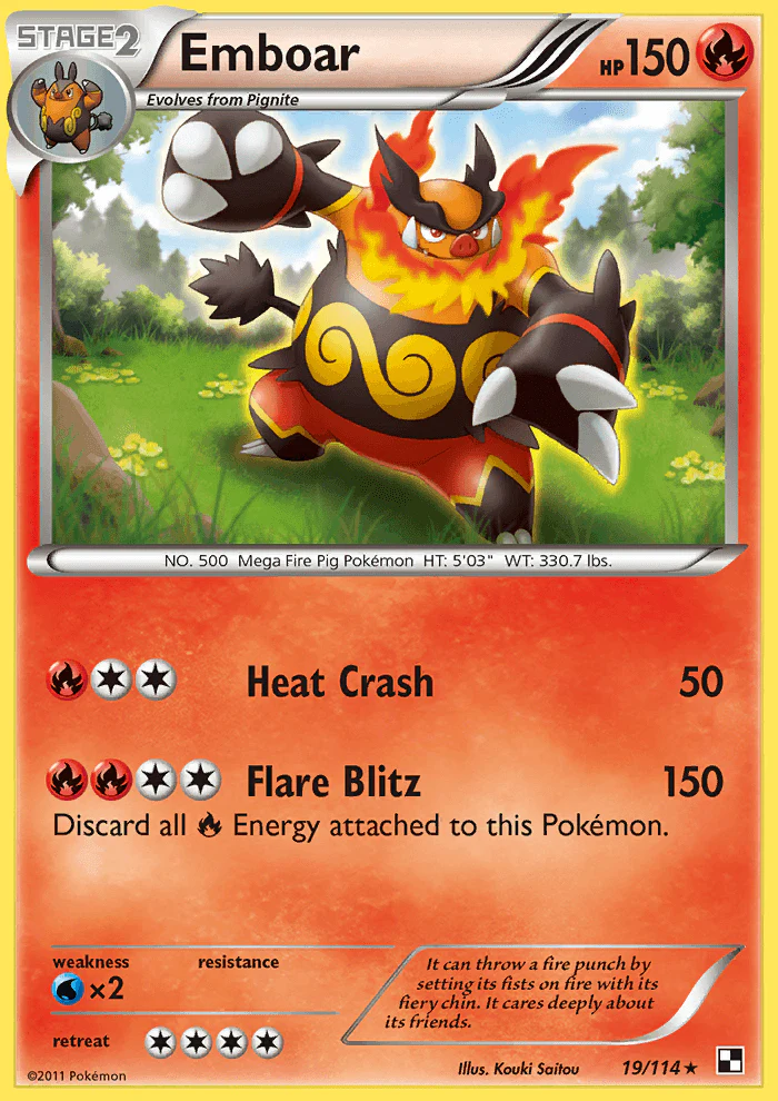 Black and White 019 Emboar