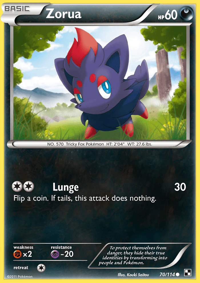 Black and White 070 Zorua