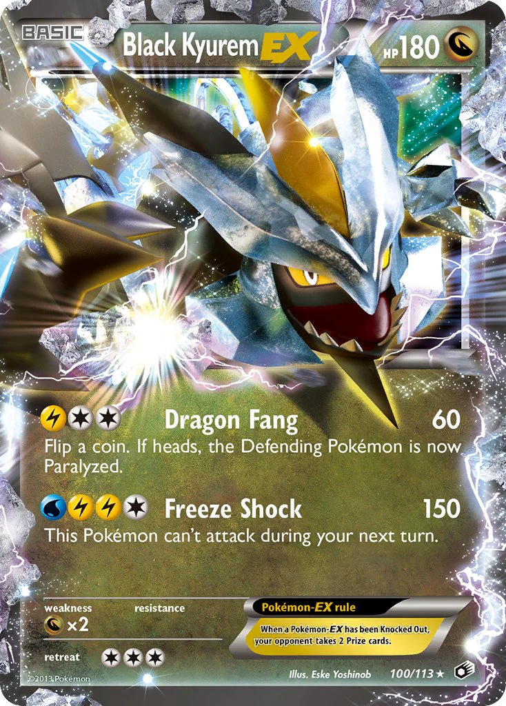 Legendary Treasures 100 Black Kyurem-EX