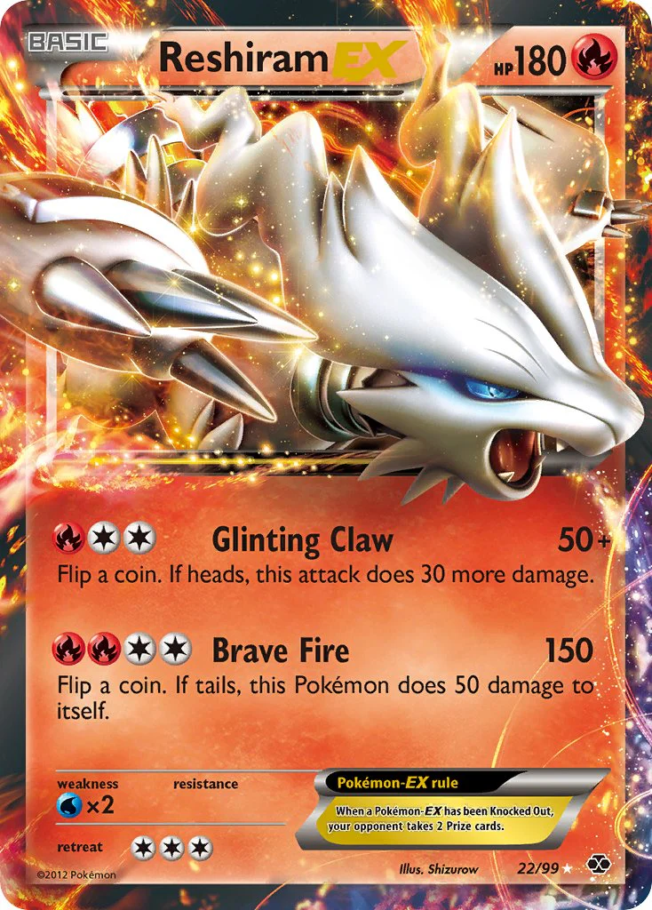 Next Destinies 022 Reshiram-EX