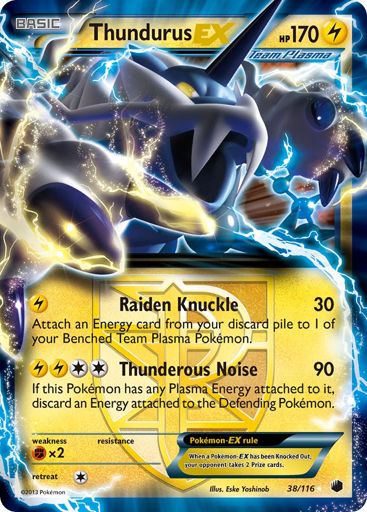 Plasma Freeze 038 Thundurus-EX