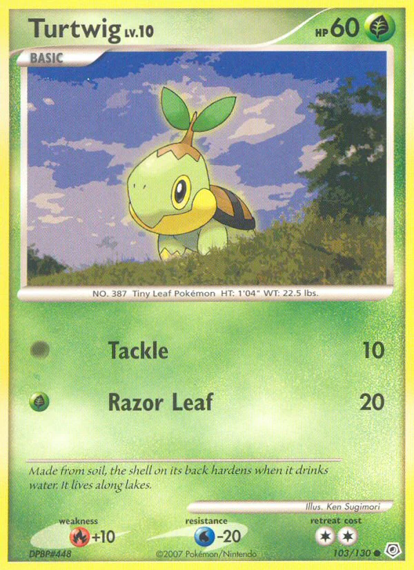 Diamond and Pearl 103 Turtwig