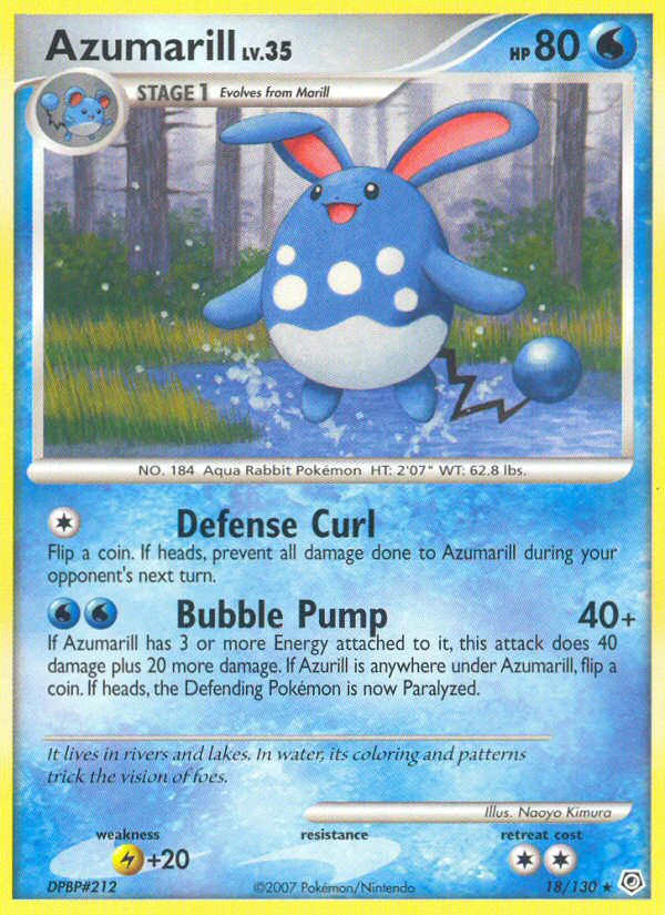 Diamond and Pearl 018 Azumarill