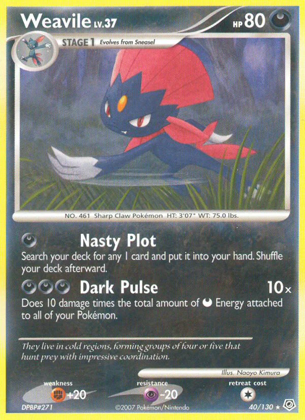Diamond and Pearl 040 Weavile