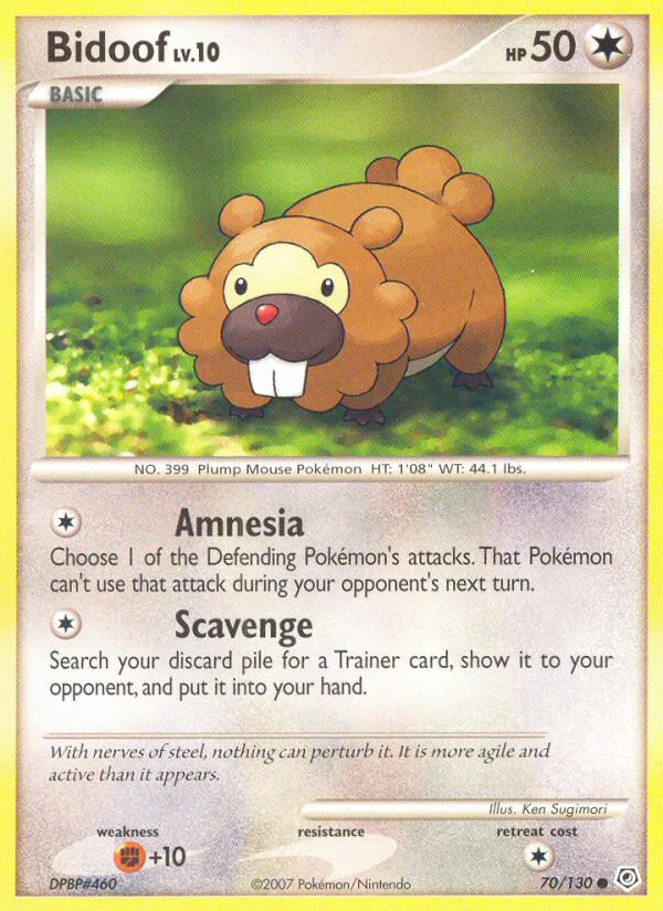 Diamond and Pearl 070 Bidoof