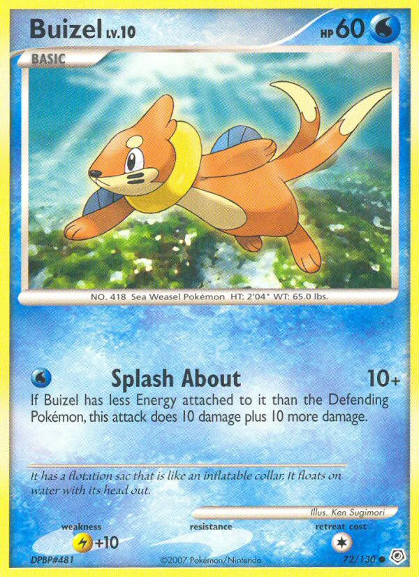 Diamond and Pearl 072 Buizel