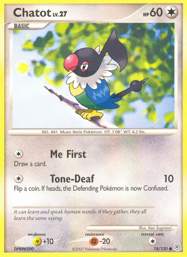 Diamond and Pearl 074 Chatot