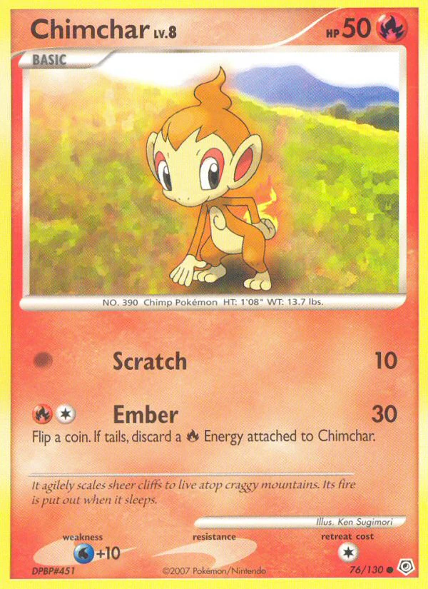 Diamond and Pearl 076 Chimchar