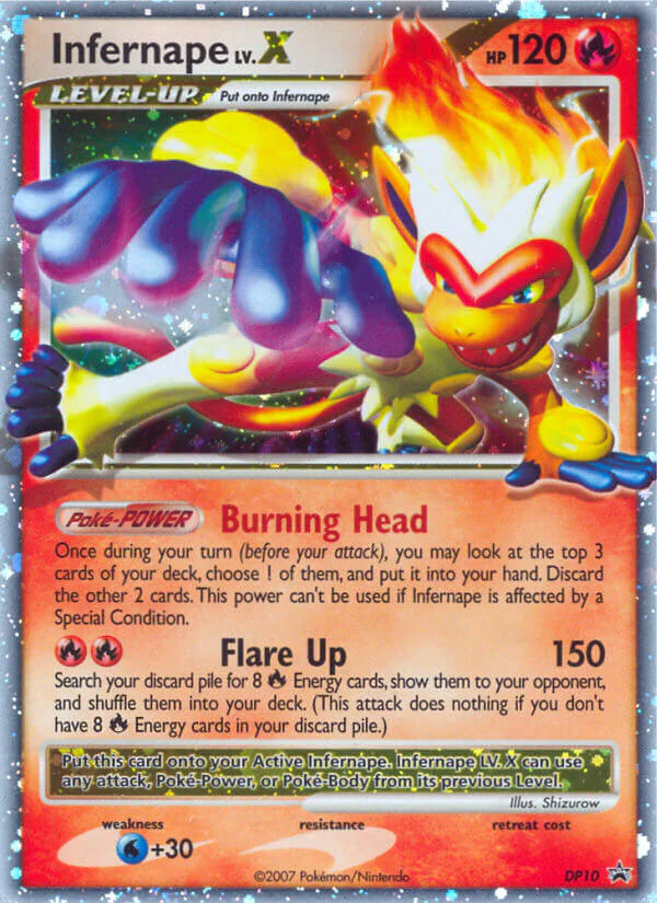 DP Black Star Promos 010 Infernape Lv.X