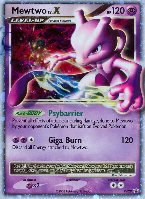 DP Black Star Promos 028 Mewtwo Lv.X