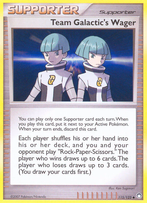 Mysterious Treasures 115 Team Galactic's Wager
