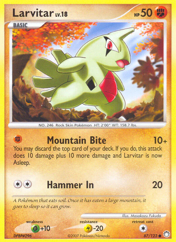 Mysterious Treasures 087 Larvitar