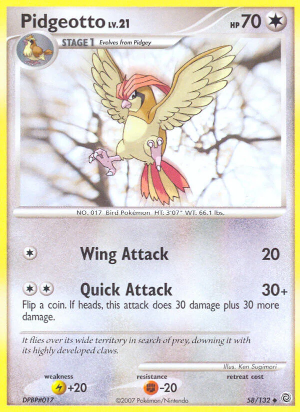 Secret Wonders 058 Pidgeotto