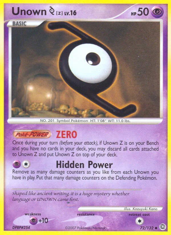 Secret Wonders 072 Unown [Z]