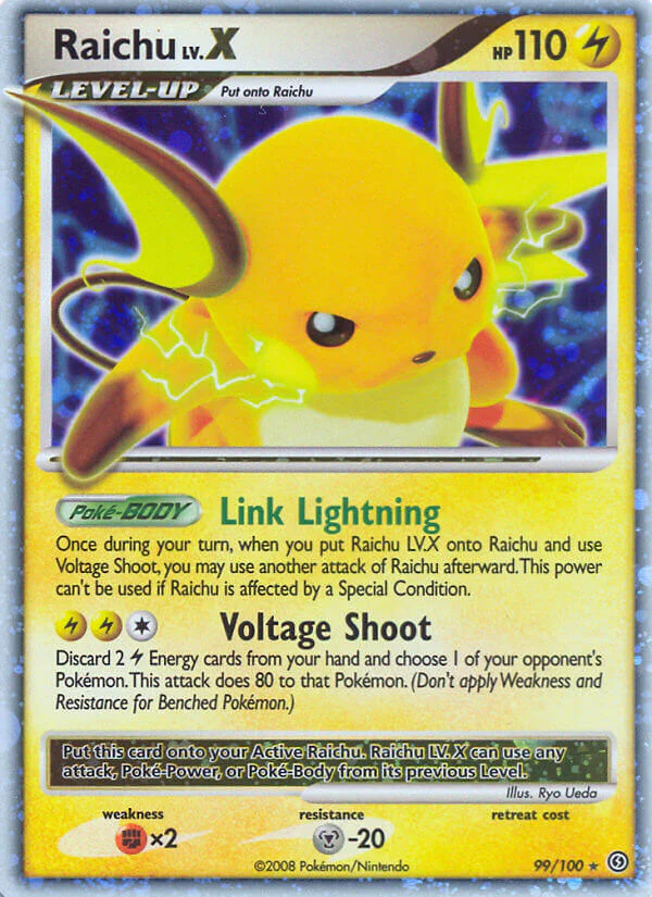 Stormfront 099 Raichu Lv.X