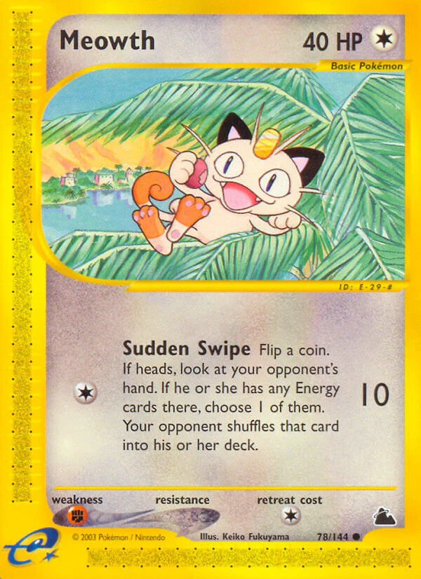 Skyridge 078 Meowth