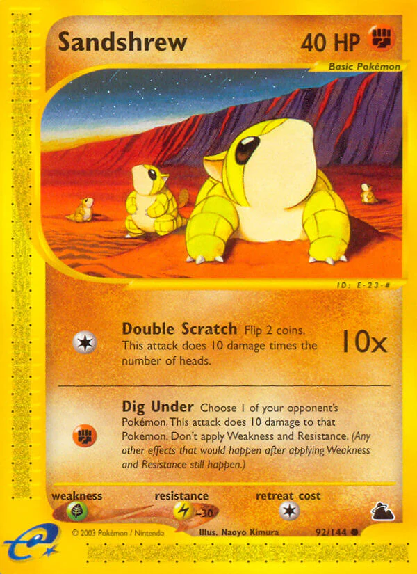 Skyridge 092 Sandshrew