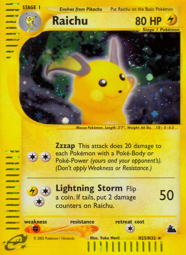 Skyridge H25 Raichu